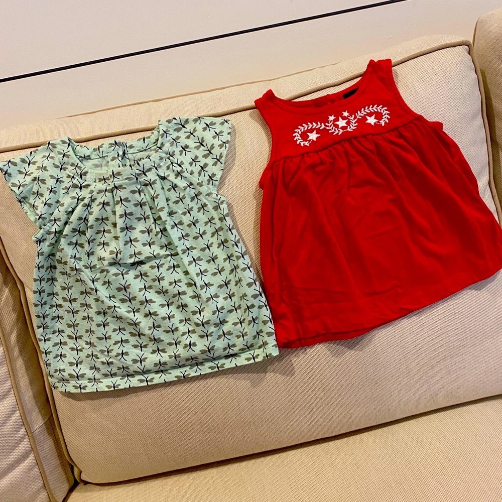 2 tops Baby Gap 18-24 months
